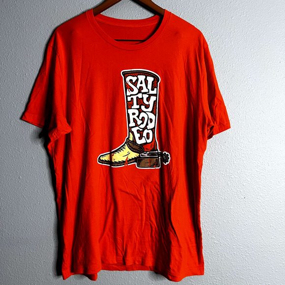 Salty Rodeo Red Guz Tee Unisex‎ 2XL Western Culture Quality T-Shirt Ranch Wear - Picture 2 of 10